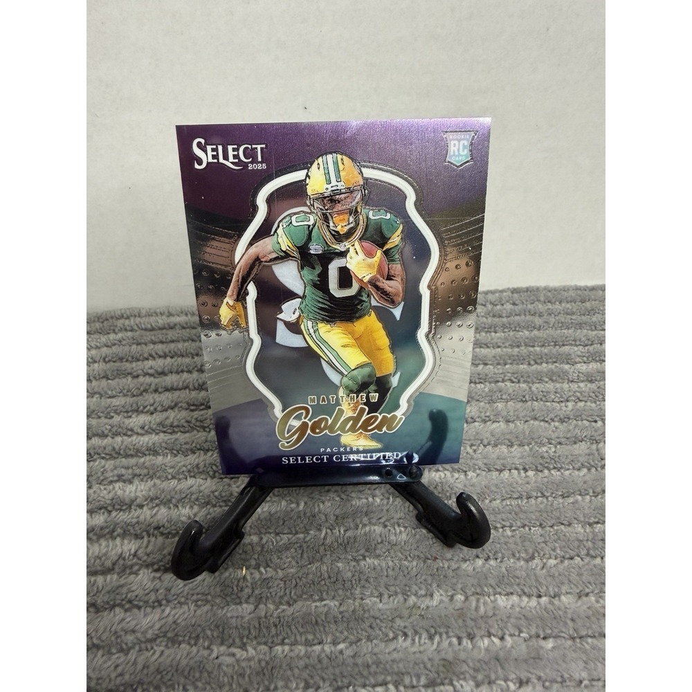 2025 Panini Select - Select Certified Rookies Matthew Golden #18 (RC)